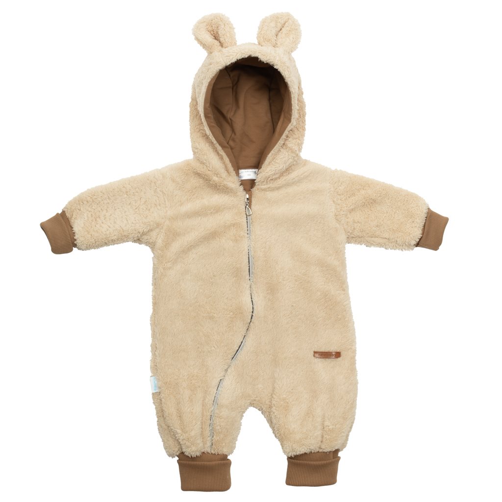 Luxusní dětský zimní overal New Baby Teddy bear béžový, vel. 62 (3-6m)