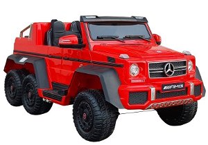 Ramiz Dětské elektrické autíčko Mercedes-Benz G63 6x6 MP4 LCD červené SX1888
