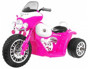 Tomido Dětská elektrická motorka Harley 6V růžová PA.JT568.ROZ