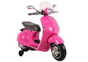 Tomido Dětská elektrická motorka Vespa GTS 300 růžová 5352