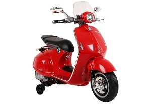 Tomido Dětská elektrická motorka Vespa GTS 300 červená 5352