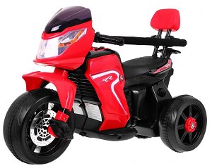 Elektrická motorka s vodicí tyčí 3v1 červená PA.HL108.CR
