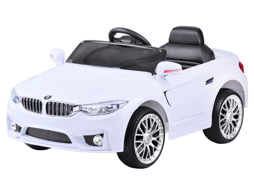 Tomido Dětské elektrické autíčko BETA bílé PA0185 BI
