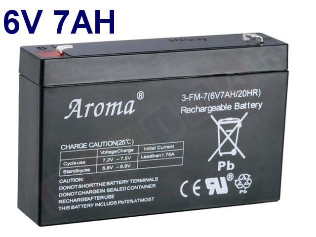 Gelová nabíjecí baterie 6 V - 7 Ah/20HR K3165
