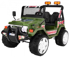Elektrické autíčko Jeep Raptor, EVA kola, 2.4GHz zelené K3163
