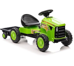 Šlapací traktor s přívěsem G206 zelený 11907