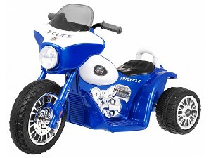 Tomido Dětská elektrická motorka Harley 6V modrá PA.JT568.NIE