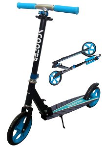 Velká skládací koloběžka Scooter R-sport modrá Hulajnoga H4