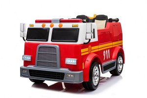 Elektrické autíčko pro 2 děti Hasiči 4x4 s hasicí soupravou