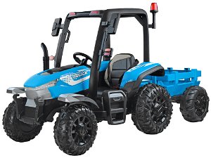 Elektrický traktor s přívěsem Blast BLUE