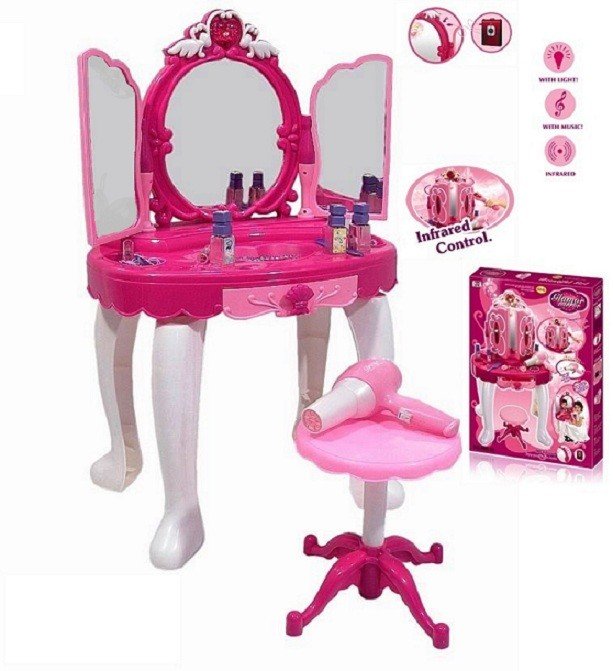 Hrací set G21 Dětský kosmetický stolek II s dálkovým ovládáním