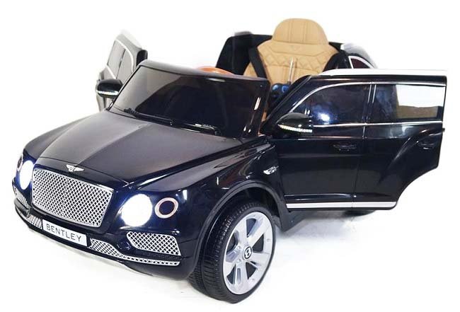 Elektrické autíčko Bentley Bentayga, 2.4GHz, kožená sedačka - černé