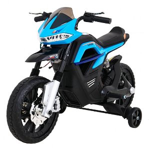 Dětská elektrická motorka Night Rider - modrá