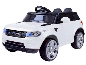 Elektrické autíčko Range Rover - bílé EVA
