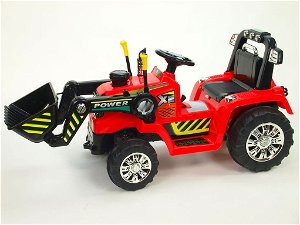 Ramiz dětský elektrický traktor s nakládací lžící 2,4GHz - červený