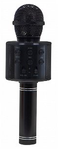 Bezdrátový bluetooth karaoke mikrofon - černý