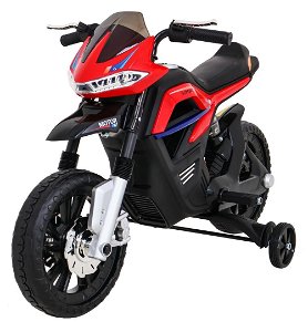 Dětská elektrická motorka Night Rider - červená