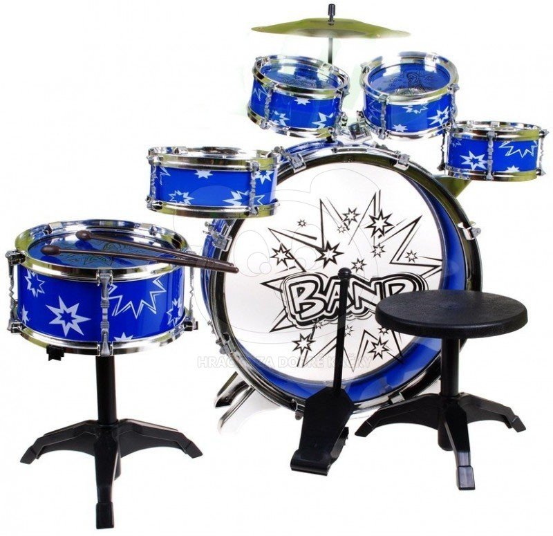 Dětská bicí souprava – bubny pro kluky - modrá