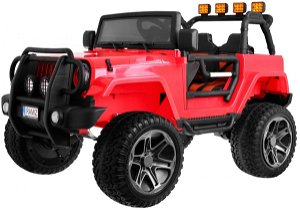 Elektrické autíčko jeep Monster 4x4 - červené