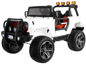 Elektrické autíčko jeep Monster 4x4 - bílé