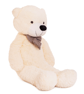 DORIS Velký plyšový medvěd 150 cm - bílý
