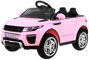Sportovní elektrické auto Rapid Racer - růžové