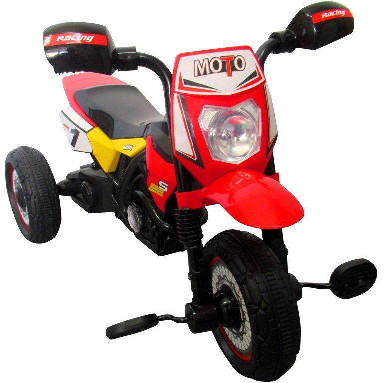 Dětská šlapací tříkolka Motorka - červená