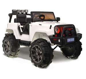 iMex Toys Elektrické autíčko džíp wrangler 2.4GHz - bílé