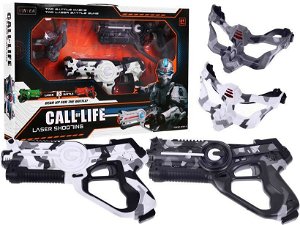 Laserové pistole Call of life s maskou - maskáčové