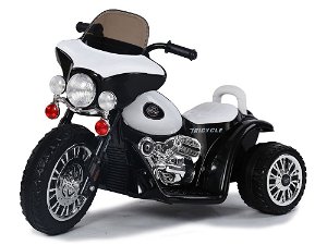 Dětská elektrická motorka Harley 6V - černá