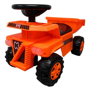 TOMIDO Dětské odrážedlo Nákladní auto - oranžové