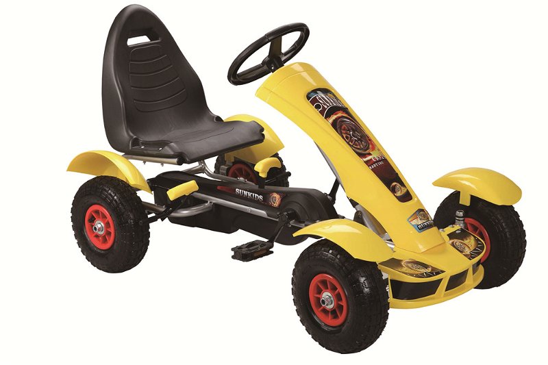 Šlapací čtyřkolka Go-Kart F618 - žlutá