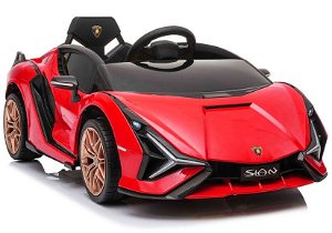 Elektrické autíčko Lamborghini Sian - červené
