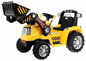 Ramiz dětský elektrický traktor s nakládací lžící 2,4GHz - žlutý