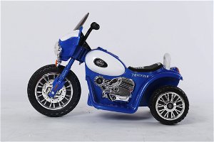 Dětská elektrická motorka Harley 6V - modrá