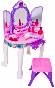 Dětský kosmetický stolek pro dívky s možností MP3