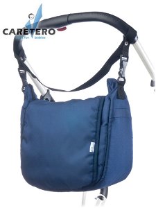 Taška na kočárek CARETERO - navy Modrá