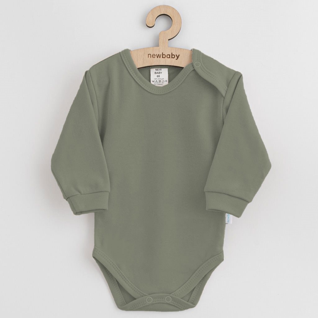 Kojenecké bavlněné body New Baby Casually dressed zelená Zelená 80 (9-12m)