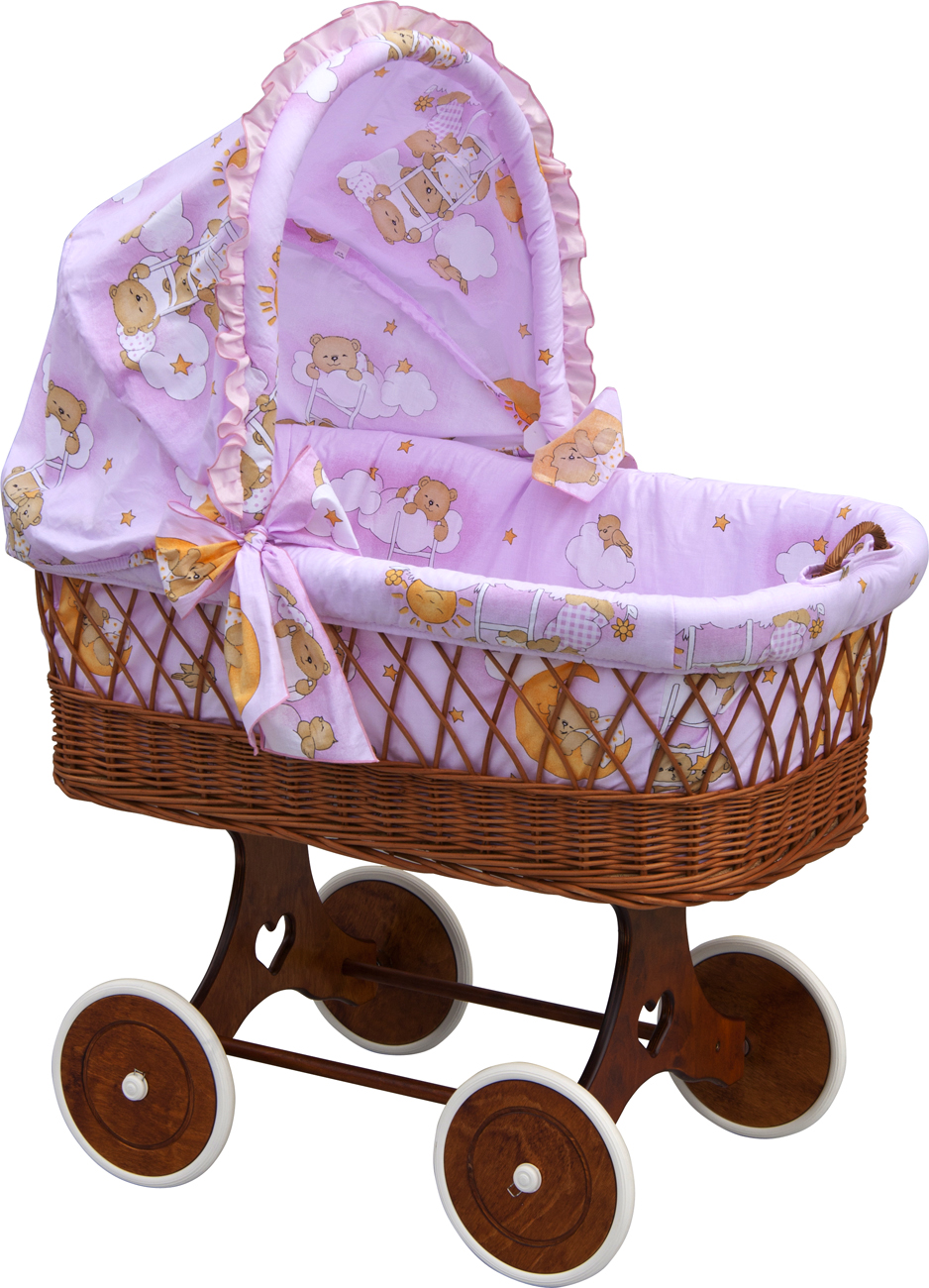 Košík pro miminko s boudičkou Scarlett Mráček - růžová