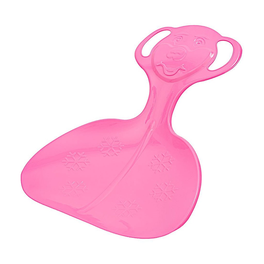 Dětský sáňkovací kluzák lopata Baby Mix COMFORT LINE M růžový Růžová