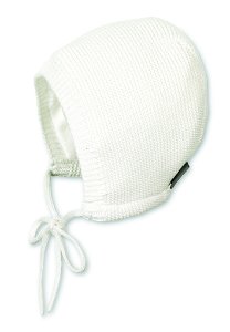 STERNTALER Čepice pletená bavlna čepec na vázání ecru uni vel. 39 cm- 3-4 m
