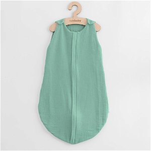 Mušelínový spací vak pro miminka New Baby zelený Zelená 0-6 m