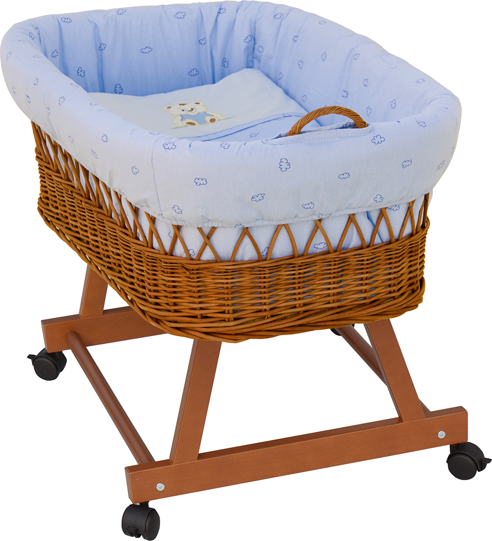 Košík pro miminko Scarlett Méďa - modrá