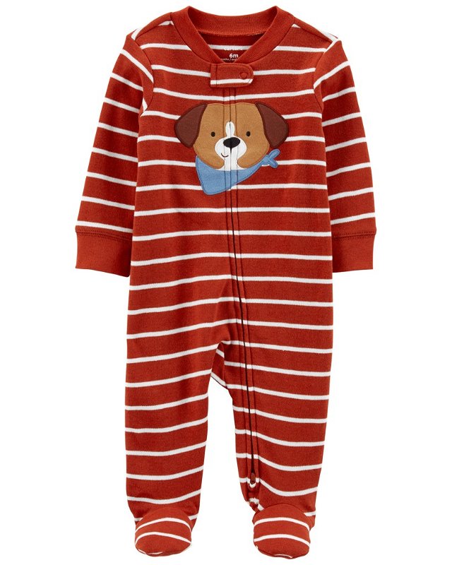 CARTER'S Overal na zip Sleep&Play Dog Red chlapec PRO /vel. 46