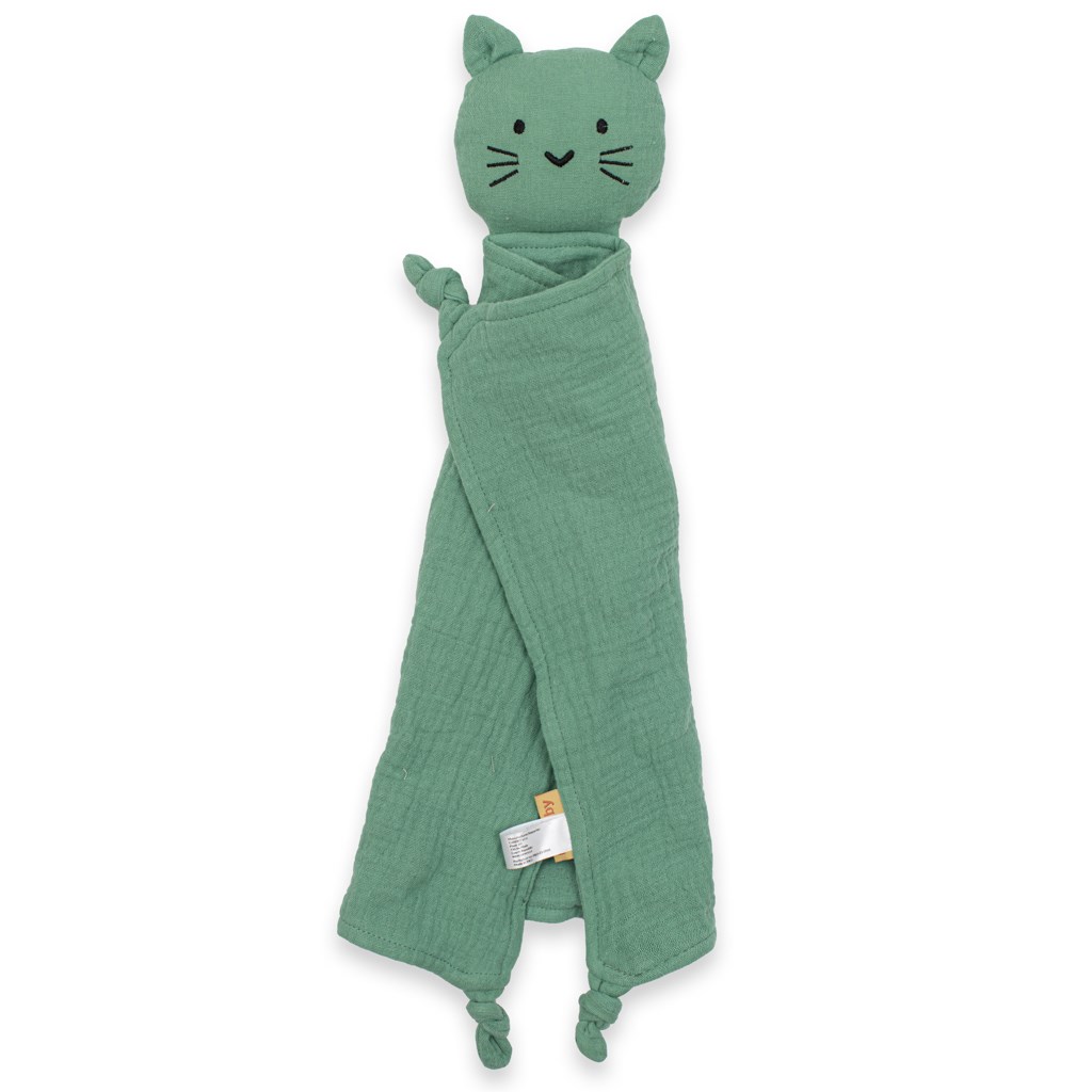 Mušelínový usínáček New Baby Cat mint Zelená