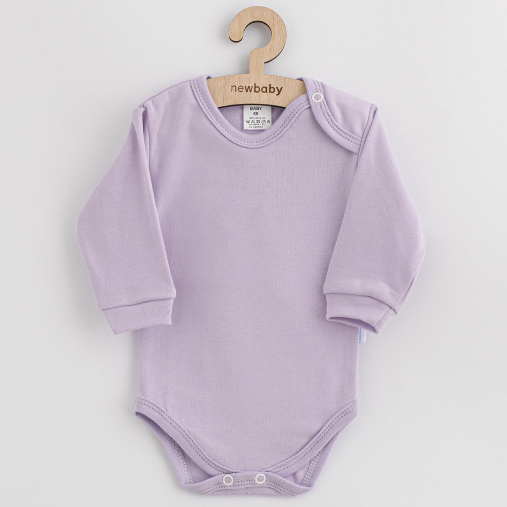 Kojenecké bavlněné body New Baby Casually dressed fialová Fialová 74 (6-9m)