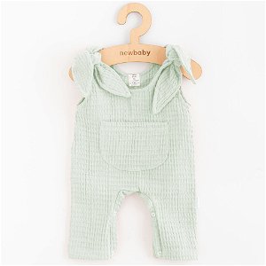 Kojenecké mušelínové lacláčky New Baby Comfort clothes šalvějová Zelená 68 (4-6m)