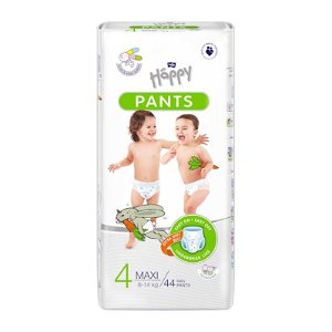 BELLA HAPPY Pants Kalhotky plenkové jednorázové 4 Maxi (8-14 kg) 44 ks