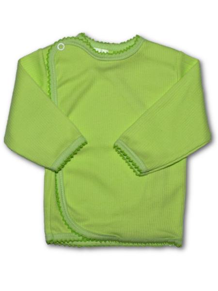 Kojenecká košilka proužkovaná New Baby zelená Zelená 68 (4-6m)