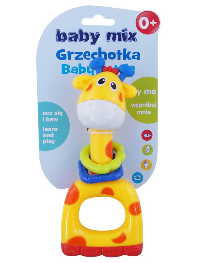 Dětské chrastítko Baby Mix žlutá žirafa Žlutá
